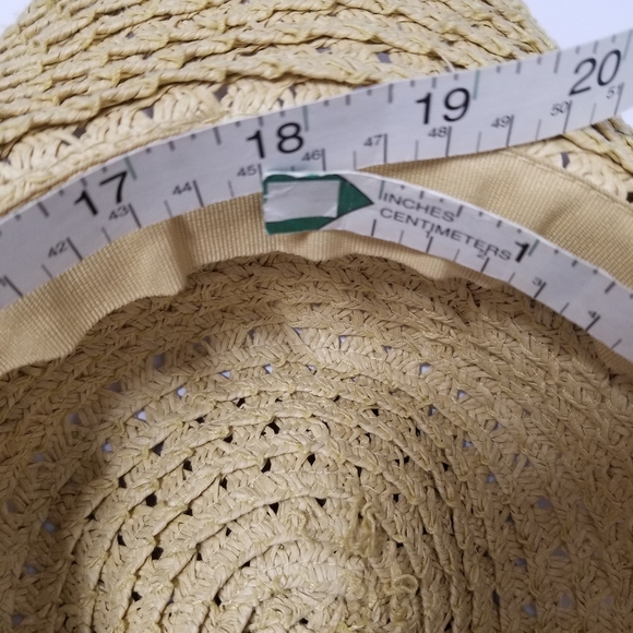 Carter's Floppy Brim Natural Straw Summer Fashion Hat 2t-4t - Picture 8 of 8